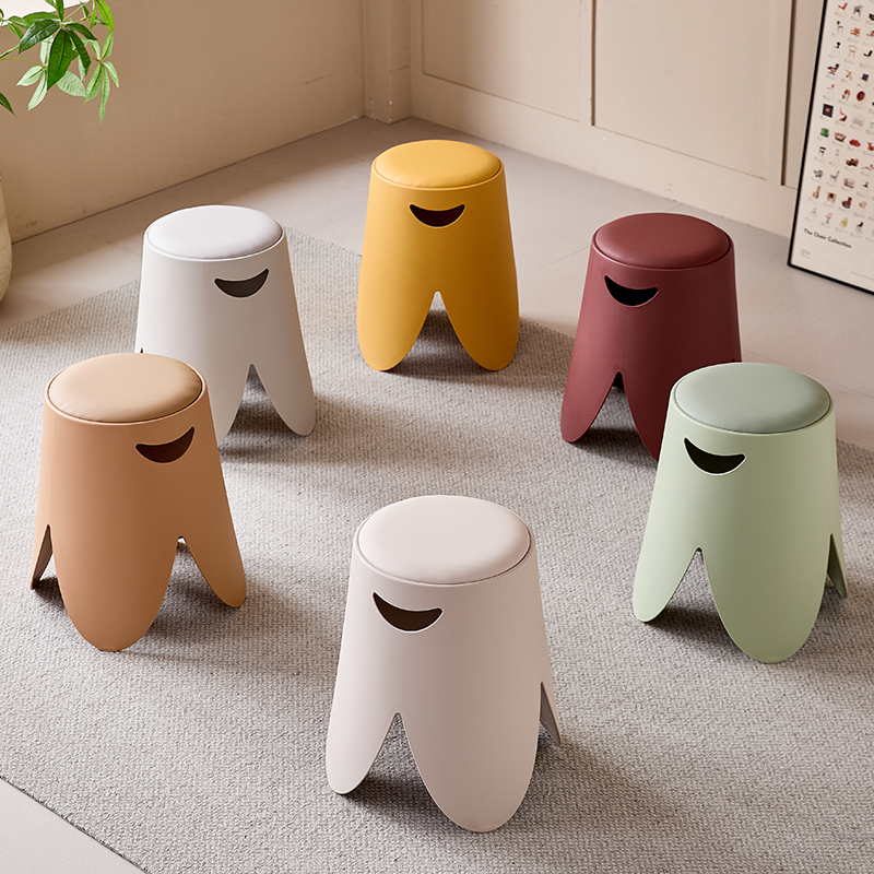 Playful Character Plastic Stool