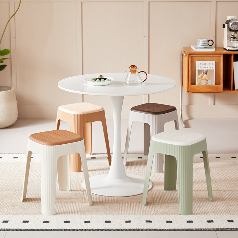 Perforated Stackable Plastic Stool