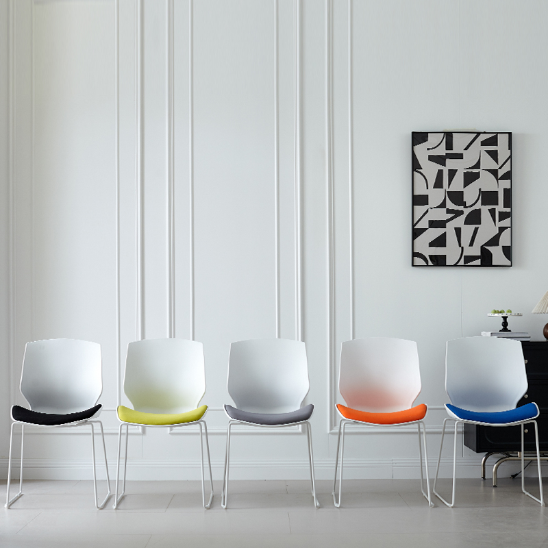 Two-Tone Contoured Plastic Chair